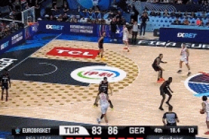 申京强投追平三分没能命中 土耳其没机会了