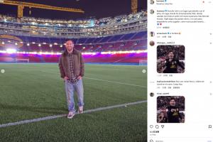 梅西晒照参观新诺坎普：昨晚我回到了让曾我魂牵梦绕的地方